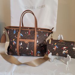 Michael Kors Beck Sailor Tote Handbag and Wallet 