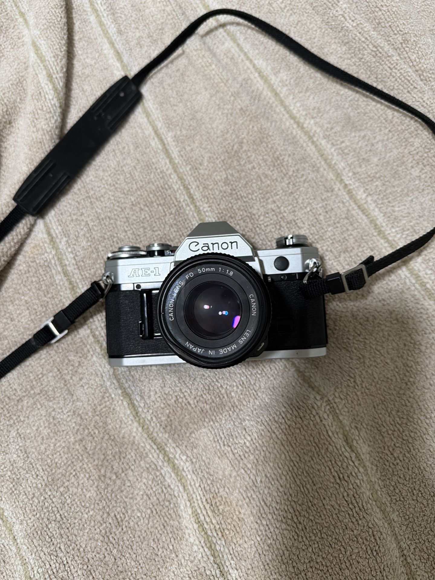 Vintage Canon AE-1 SLR Camera with 50mm