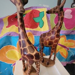 Wooden Giraffes 