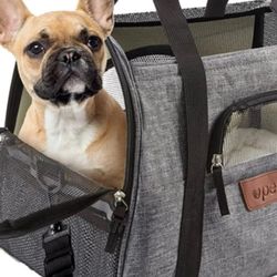 Petlo Pet Carrier Bag with Mattress Grey, Airplane Approved NEW