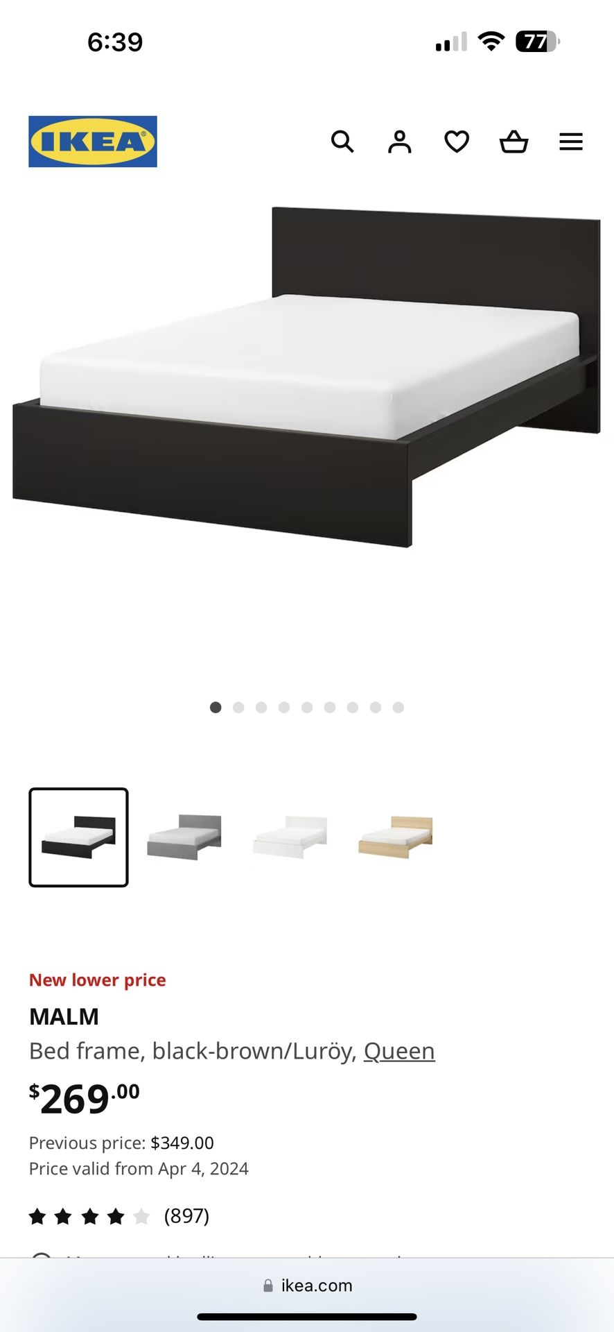 IKEA Malm Bed Frame 