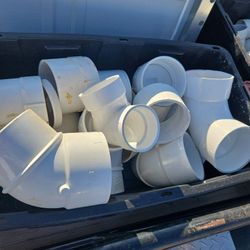 PVC 6in, 4in, 3in Fittings 
