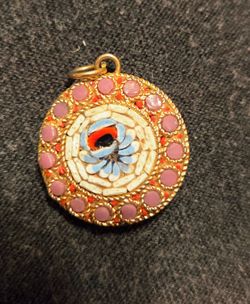 Vintage Italian mosaic pendant