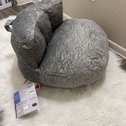 Bean Bag Chai, With Dutch Velvet Cover For Teens And Kids, Extra Back Support, Soft Faux Fur Fabric, Round Fluffy
