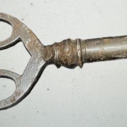 Vintage Brass Barrel Skeleton Key for Antique/Vintage Old Cabinet or Phonograph