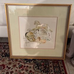 Hallmark Gallery 1978 Baby Watercolor Frame