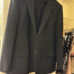 Men Suit Black Color Jacket And  Pants Nautica Brand The Jacket Is Size 48 R And Pants 38w X 32 Wear It Once  Excellent Condition 