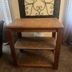 Oak Three Shelf Tables