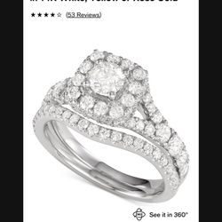 14k White Gold Engagement ring