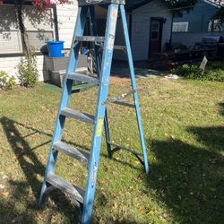 6 foot fiberglass ladder by Werner
