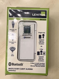 4 NEW-IN-BOX Leviton Dimmer/Timer Switches-ELV-Bluetooth, Programable