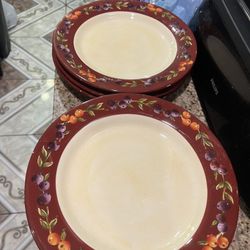 Dinner Plates Set 7 Dlrs