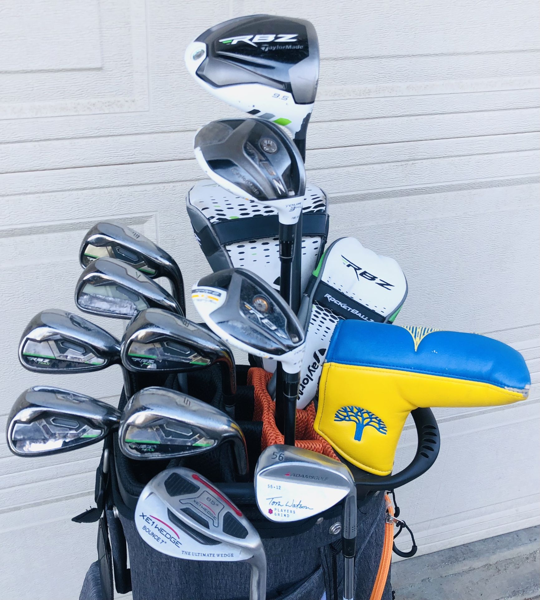 Taylormade Golf Set Irons 6-PW, AW Approach Wedge, with Taylormade Driver