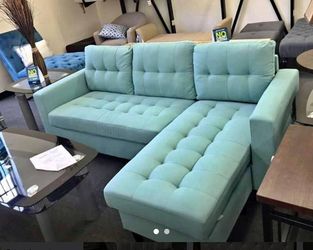New teal Sectional Sofa