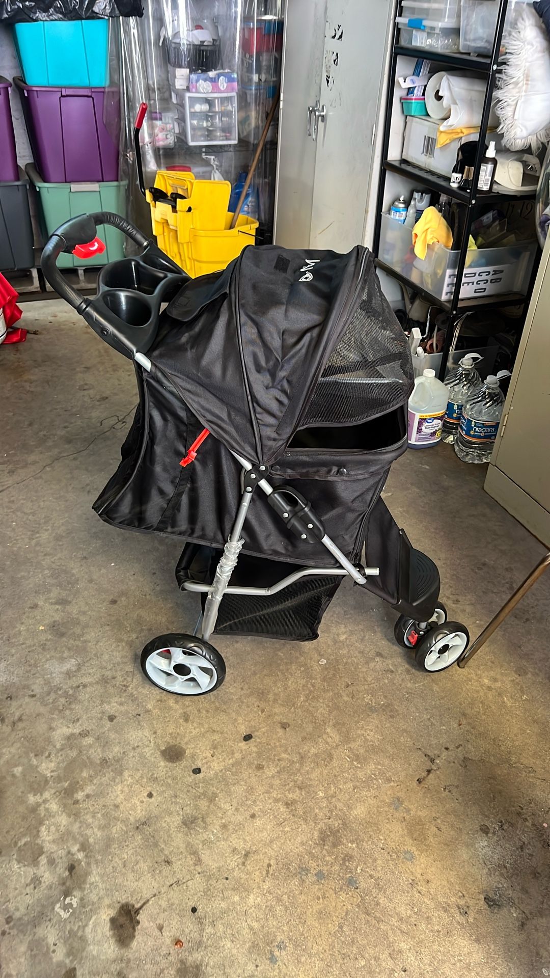 Vivo Black Pet Stroller
