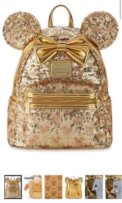 Disney parks Minnie sequin loungefly