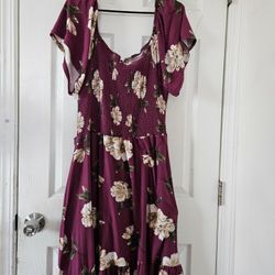 Rue21 Floral Purple Dress