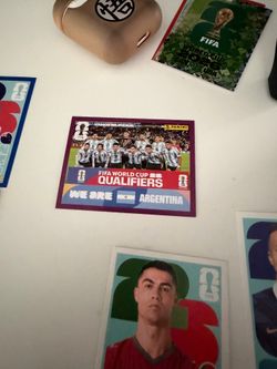 Panini World Cup sticker - purple Argentina team