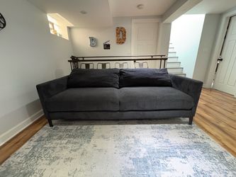 Navy Blue Modern Sofa