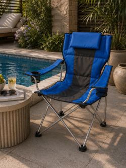 Brand new! Oversized heavy duty Camping chairs - Wide Folding Portable outdoor chair