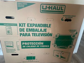 U-Haul Expandable TV Moving Box Kit