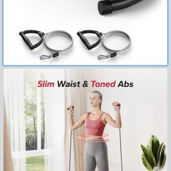 MERACH Waist Twister Board, Ab Twist Plate With 2 Resistance Ropes for Slim Waist and Core Ab Exercise