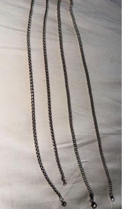 Jaxxon Silver Rope Chain 22 Inch (2 Of Them)