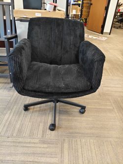 Criss Cross Office Chair with Wheels and Arms, Vanity Chair with Back, Comfy Swivel Cross Legged Office Chairs for Ultimate Comfort and Support, Uniqu