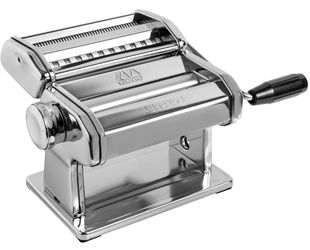 MARCATO Atlas 150 Pasta Machine, Made in Italy, Includes Cutter, Hand Crank, and Instructions, 150 mm, Stainless Steel