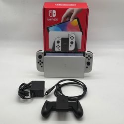 Nintendo Switch OLED Video Game Console HEG-001 Arctic White 64GB