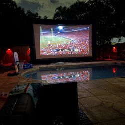 25’ Inflatable Outdoor Movie Screen W/ Blower