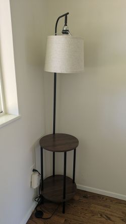 End table with lamp