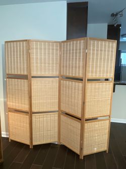 Bamboo Divider - Sturdy 4 Panels