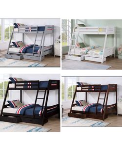 Bunk Bed Full and Twin not including mattress