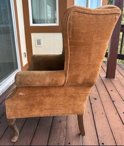Old Vintage Wingback Chair