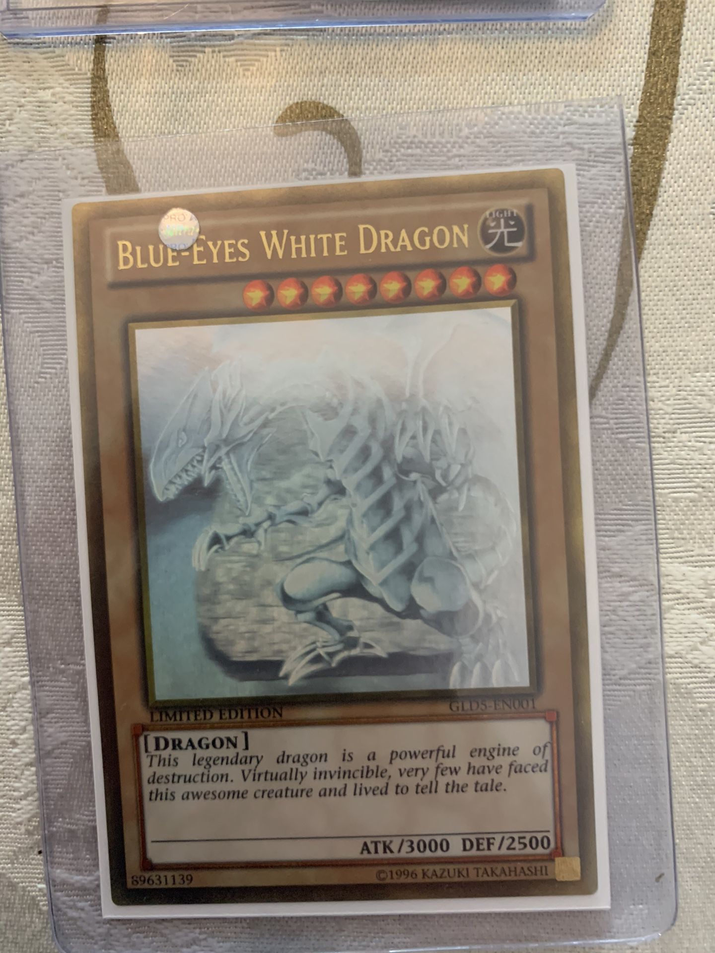 Blue-Eyes White Dragon Gold Ghost Rare Limited Edition