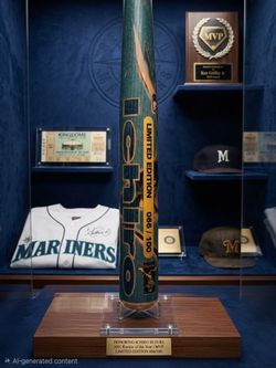 ​🔥 RARE 2001 Ichiro Suzuki Rookie All-Star Game Souvenir Bat! 🔥