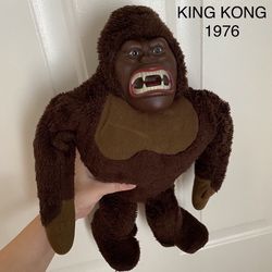 Vintage Rare Collectible KING KONG 15” Plush Toy By Mego From 1976