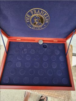 The Franklin Mint Wooden Coin Display Box