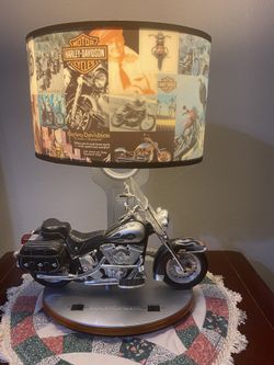 Harley Davidson Softail Electric Table Lamp With Nightlight and Engine Sounds