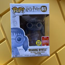 Funko Pop! Moaning Myrtle Glow In The Dark 2018 Summer Convention Harry Potter