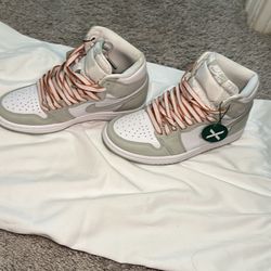 Nike Air High-Top Sneakers – Sage Green & White (Brand New w/ Tags) 