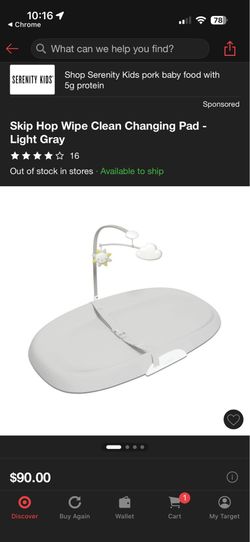 Baby changing pad