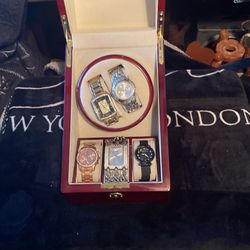watch display case and watches 