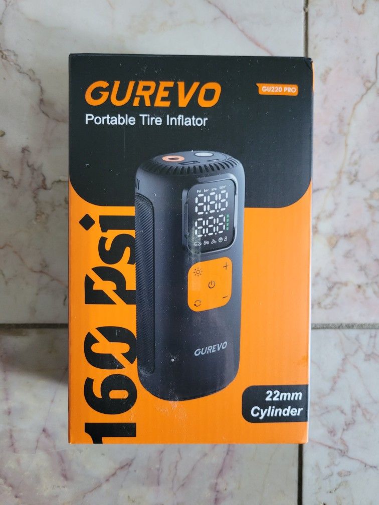 Portable Tire Inflator Air Compressor 160 PSI Tire Pump