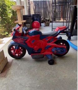 Spider-Man Kids Electric Ride-On Motorcycle