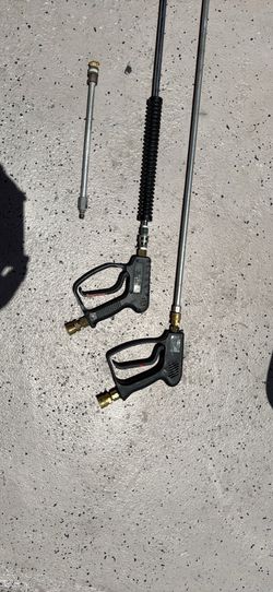 Pressure washing gun