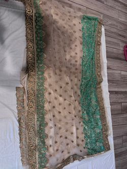 Embroidered Net saree