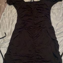 Off Shoulder  Gothic Black Dress