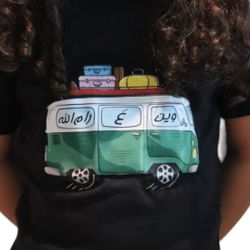 Fovero Ramallah T-shirt Arabic Graphic Quarter Sleeve Hoodies T Tee Shirt Top Kods Children's Size S Small 5  Bus